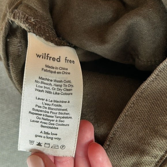 Wilfred Free Green Denim Straight Leg Jeans Size 4 - Picture 7 of 10